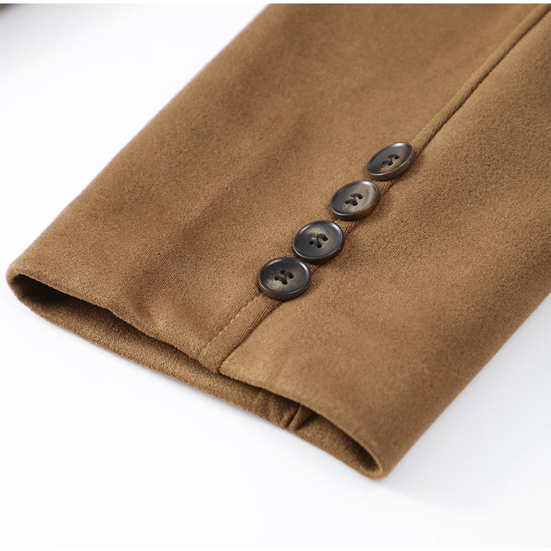 Kadın Kahverengi Oversize Blazer Ceket